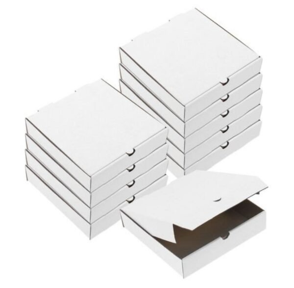 Corrugated White Boxes 10 by 10 by 2 ( 10 Pcs)