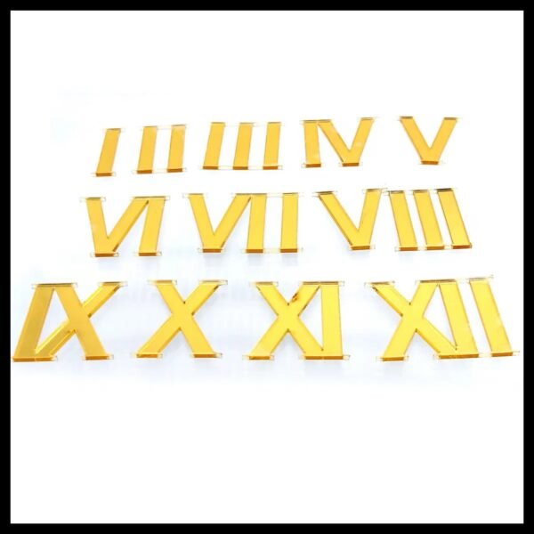 Golden Acrylic Roman Number