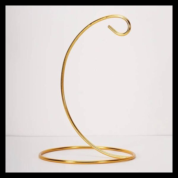 9” Hanging Metal Stand Gold