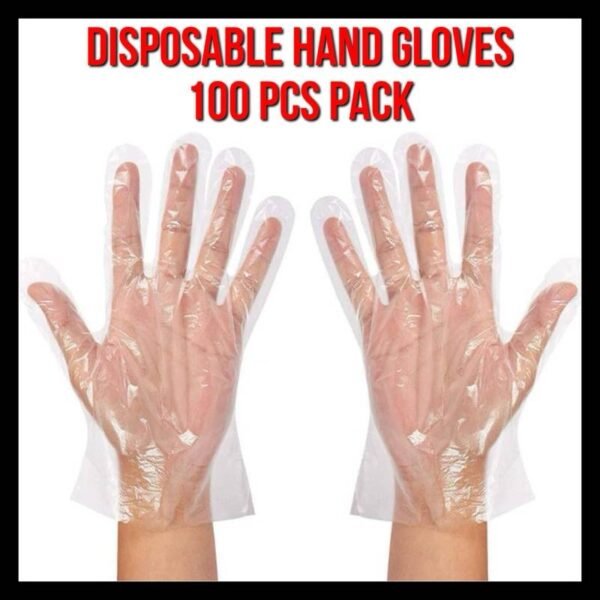 Disposable Hand Gloves ( 100 Pc Pack )