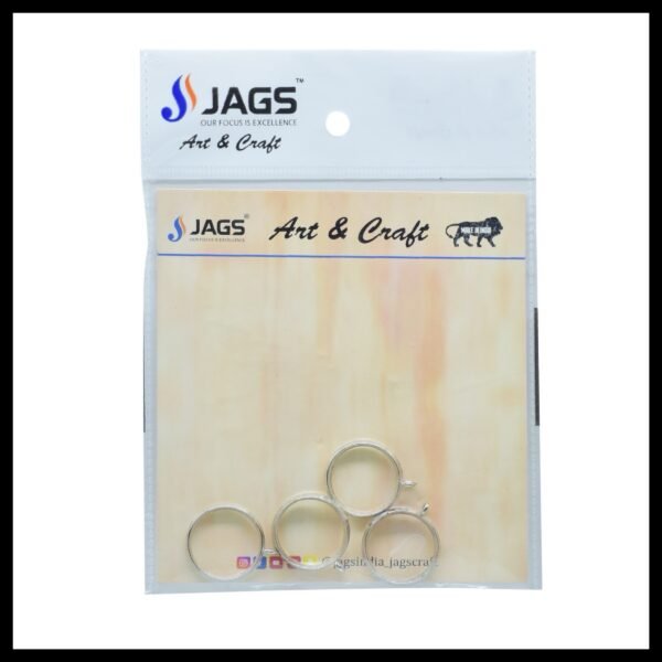 4 Pcs Silver Round Small Bezel (Premium)