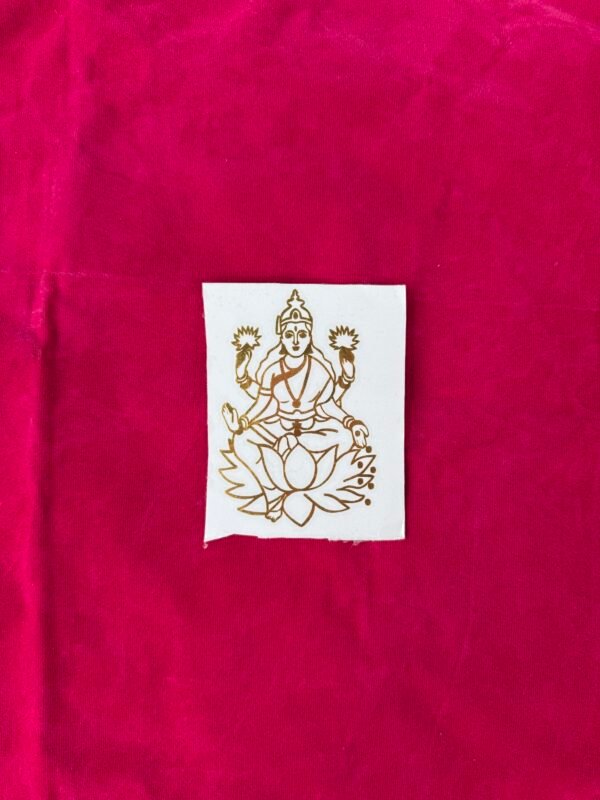 Peel Off Golden Laxmi Sticker