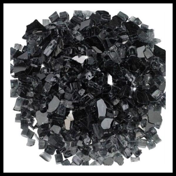 Black Reflective Firepit Glass ( 250 Grams )