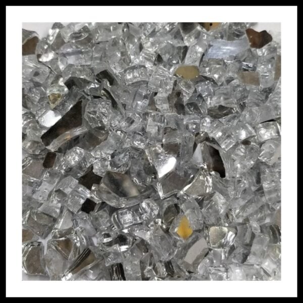 Silver Reflective Firepit Glass ( 1 Kg )