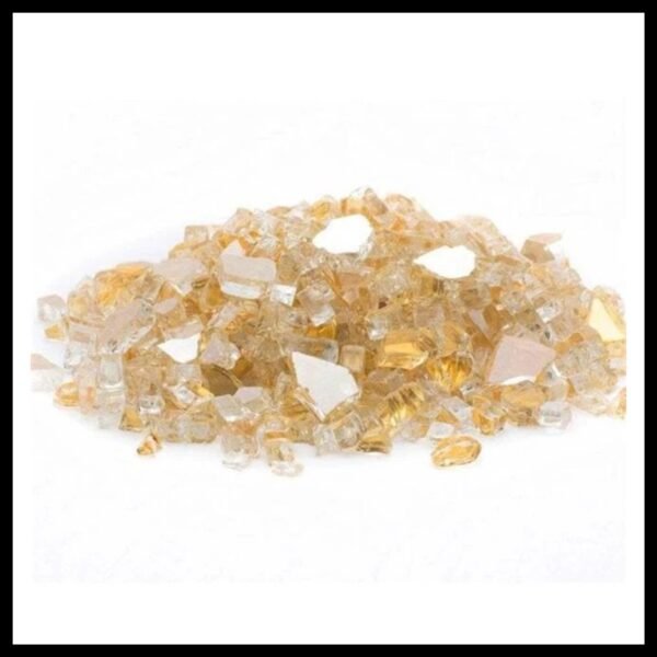 Golden Reflective Firepit Glass ( 1 KG )