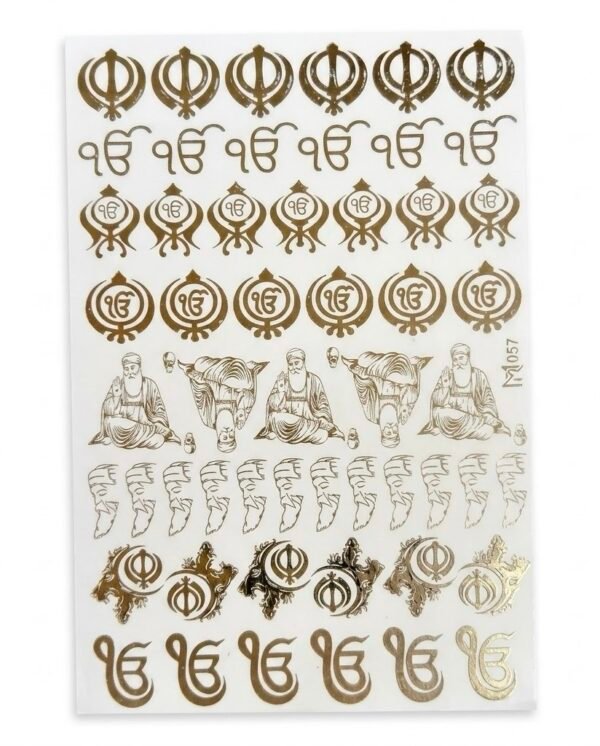 A5 Golden Embossed Design no. 057
