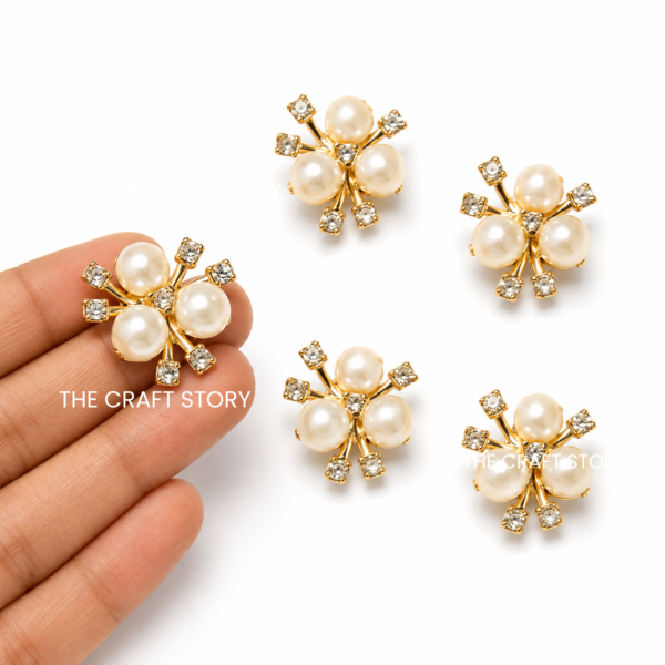 Pearl Flower Beads ( 10 Pcs )