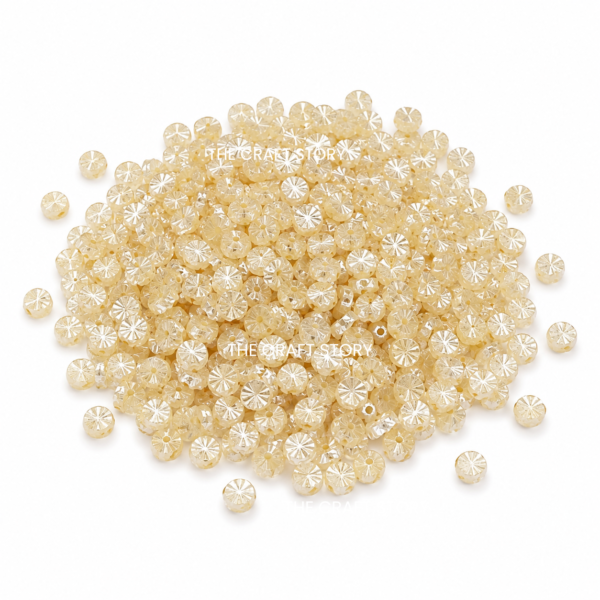 White Rakhi Beads 10 Grams