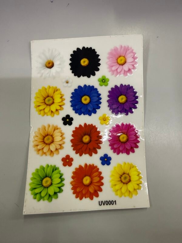 Multi Daisy Flowers UV DTF Sticker