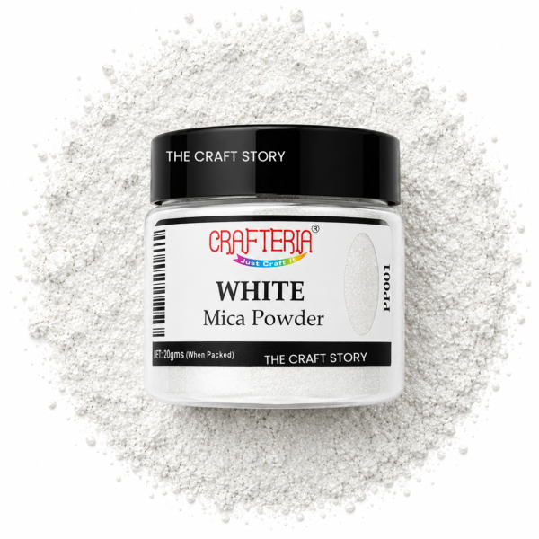 White Pearl Mica Powder 20 Gram