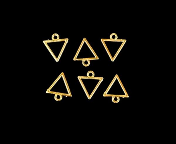 Triangle Pendant Bezzels ( 6 Pcs )