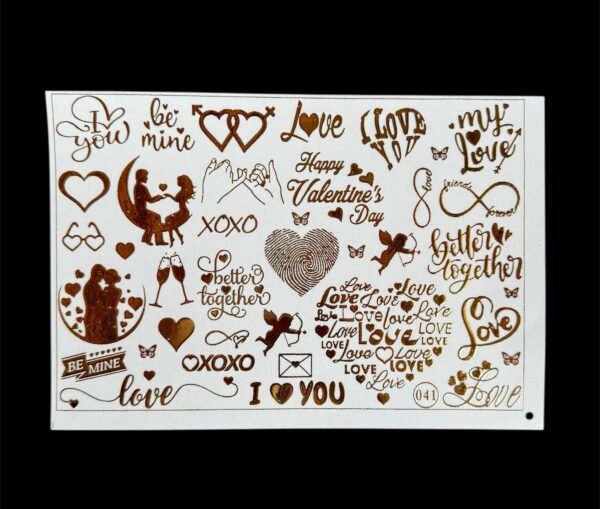 A5 Golden Embossed (Design no. 041)