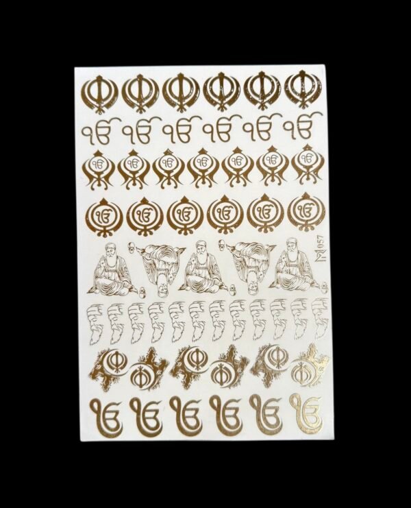 A5 Golden Embossed Design no. 057