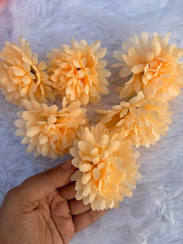 Light Orange Daliya Flower(6Pc)