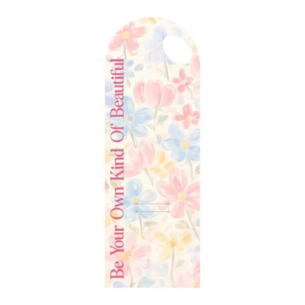 Pastel Multicolor Floral Bouquet Flower Card with Handle – Be Your Own Kind of Beautiful Design – 5 Pcs Pack