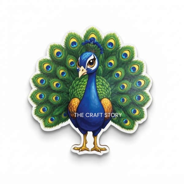 Peacock Mdf cutout 4 Inch (Premium)