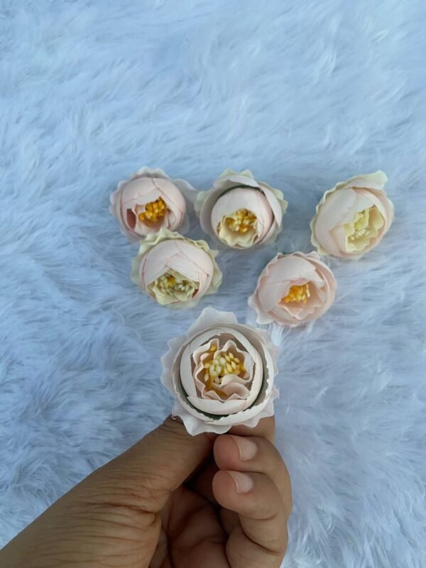 Beige Onion Pione Flower(6pc)