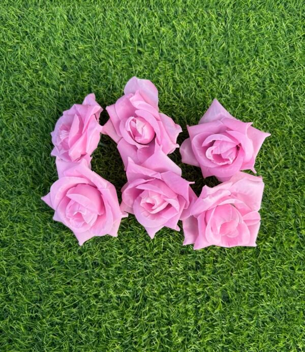 Light Pink  Rose Flower (6 Pc)