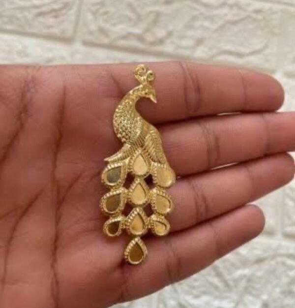 Small Golden Metal Peacock ( 6 Pcs )