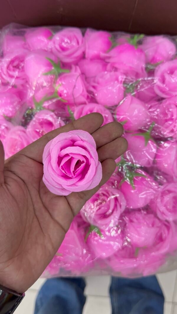 Pink Rose Flowers (6Pc)