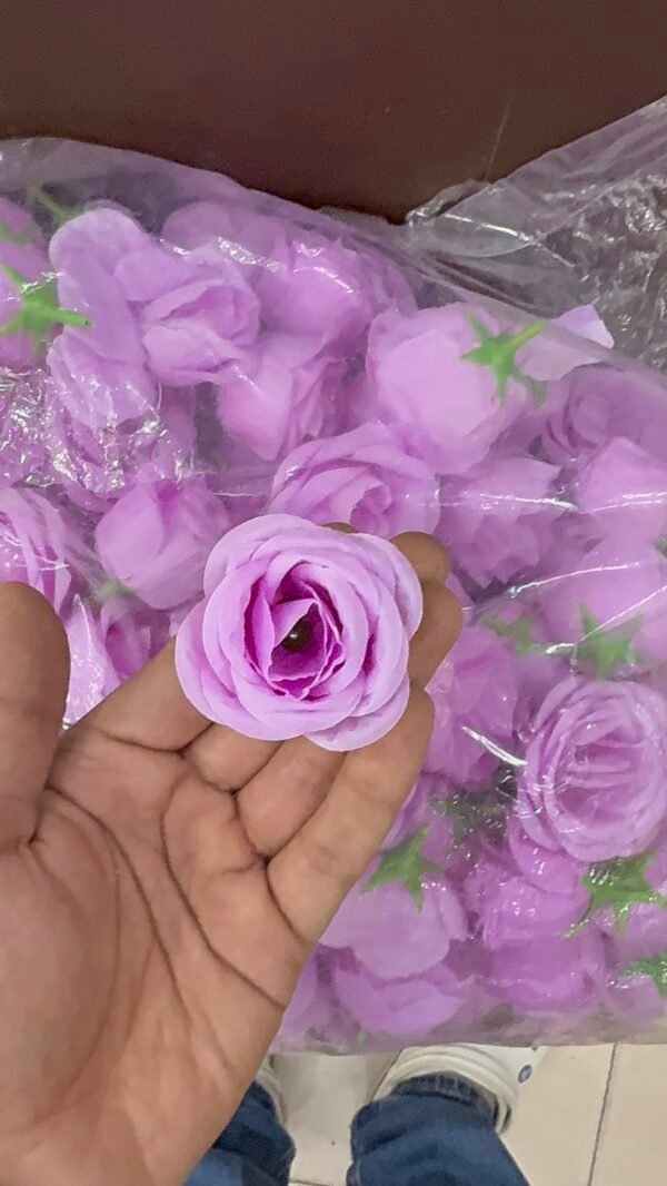 Purple Rose Flower  (6Pc)