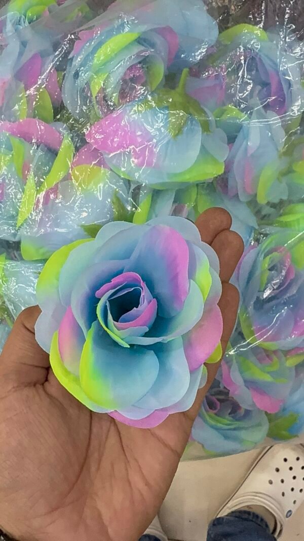 Multi Rose Flower (6 Pcs )