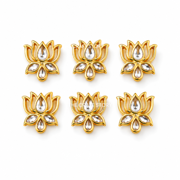 Lotus Charms  (6Pc)