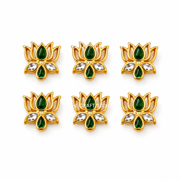Lotus Charm Green (6 Pc)