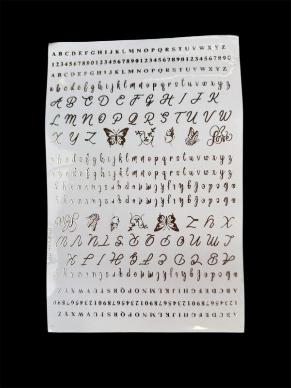 A5 Embossed Golden Design no. 74