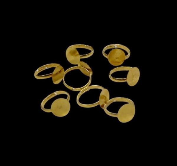 Finger Ring Bezzels ( 10 Pcs )
