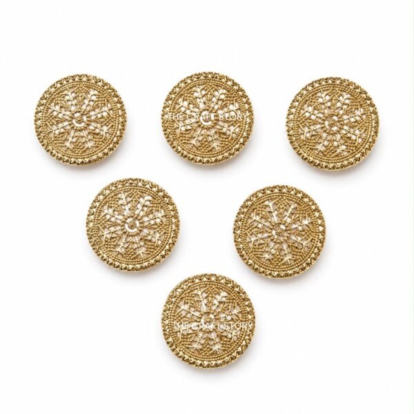 01 Golden Metal Plate ( 6 Pcs )