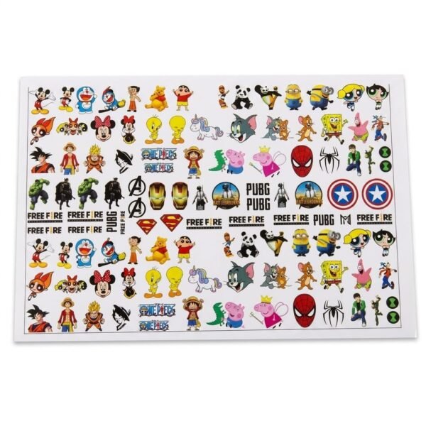 A5 Cartoon Sticker Sheet for Rakhi