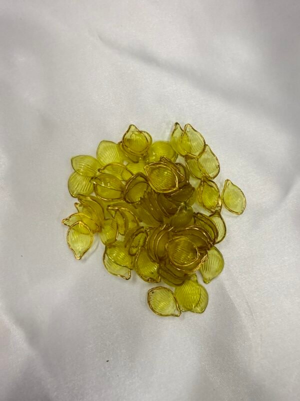 Yellow Petal Beads (10 Grams)