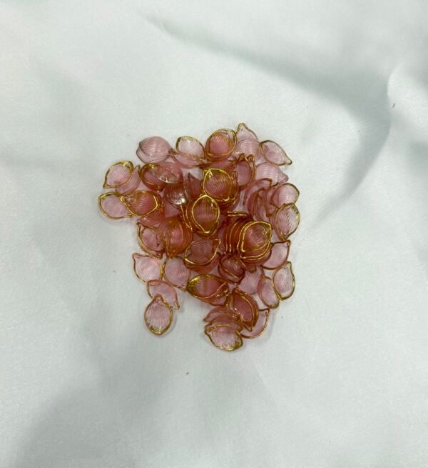 Pink Petal Beads  (10 Grams)