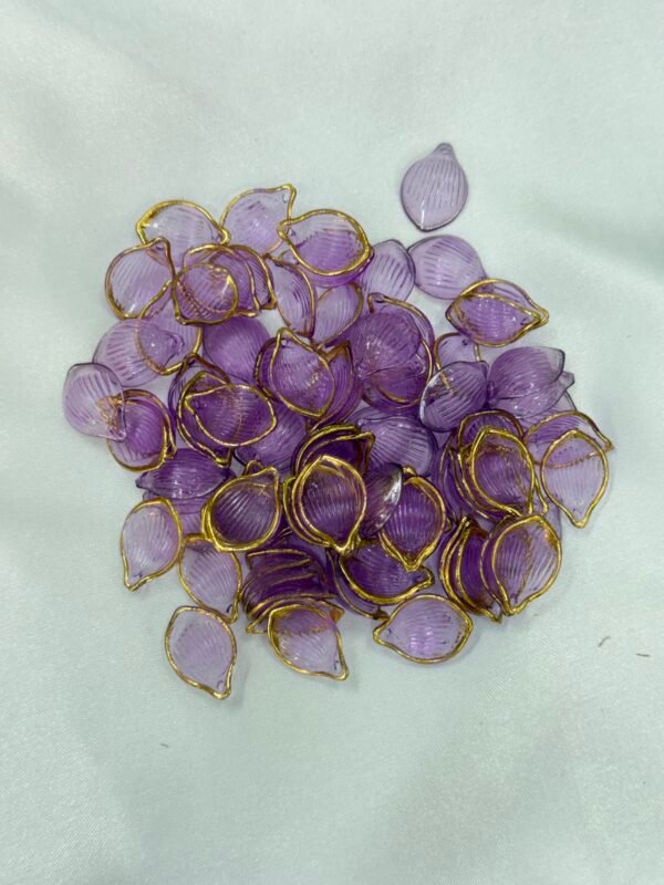 Purple Petal Beads ( 10 Grams )