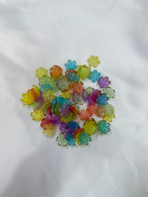 Multicolour Flower Beads ( 10 Grams )