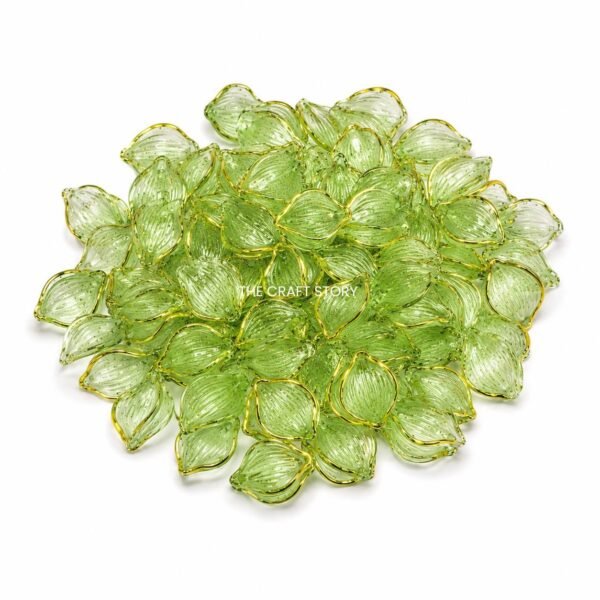 Green Petal Beads (10 Grams)