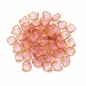 Pink Petal Beads  (10 Grams)