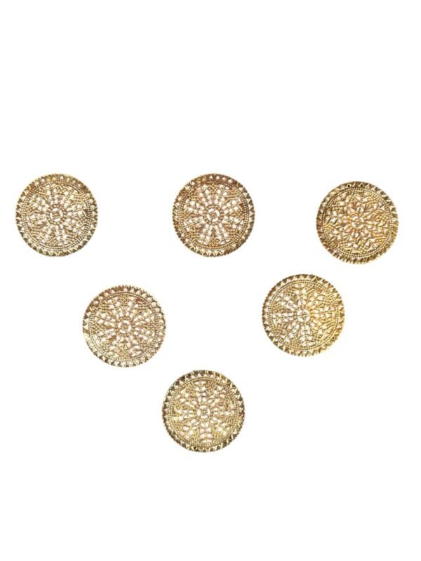 01 Golden Metal Plate ( 6 Pcs )