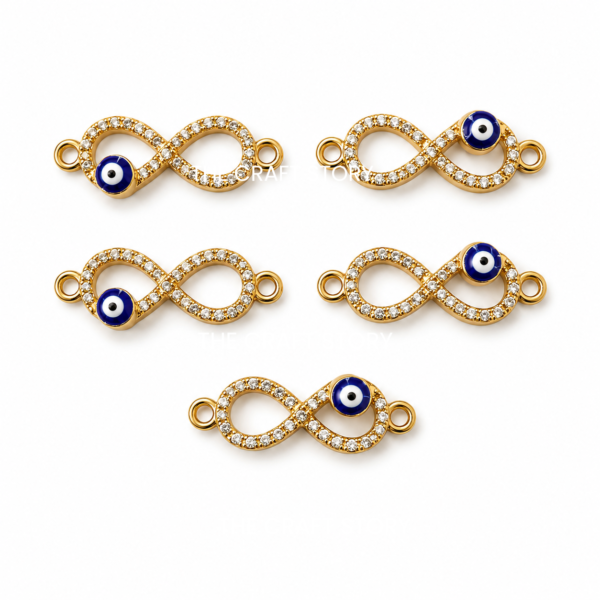 Infinity Evil Eye Charms (5 Pcs)