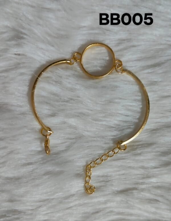 Golden Round Bracelet Bezel