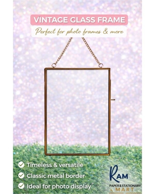 Vintage Glass Frame ( 5x7 inch )