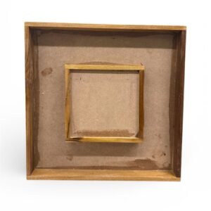 Square Teakwood Double Frame - 10x10