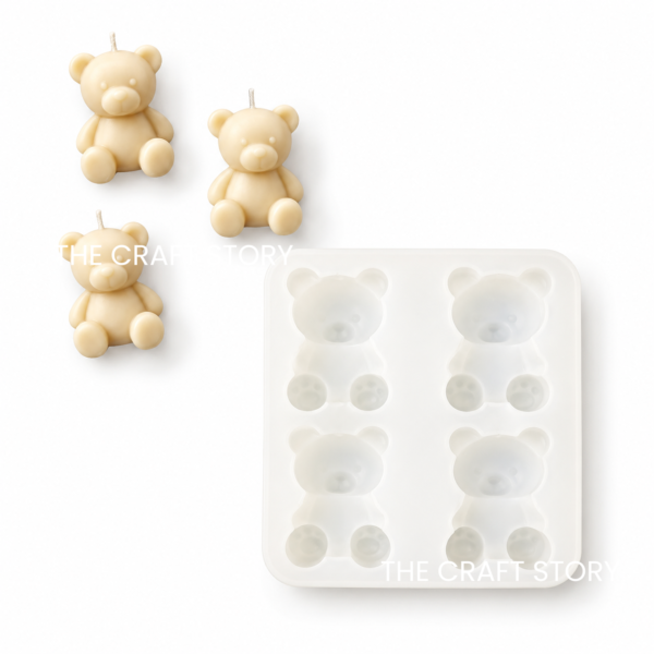 4 Cavity Teddy Bear Mould