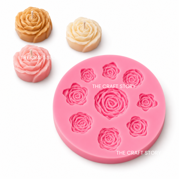 9 Cavity Rose Mould