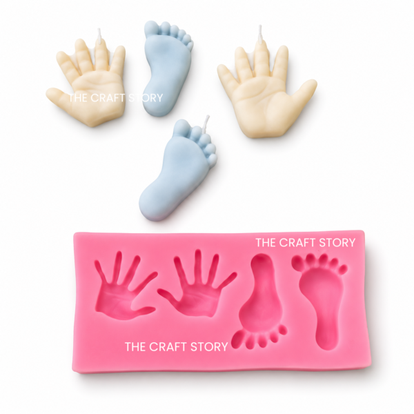 Baby Hand and Feet Candle Mould