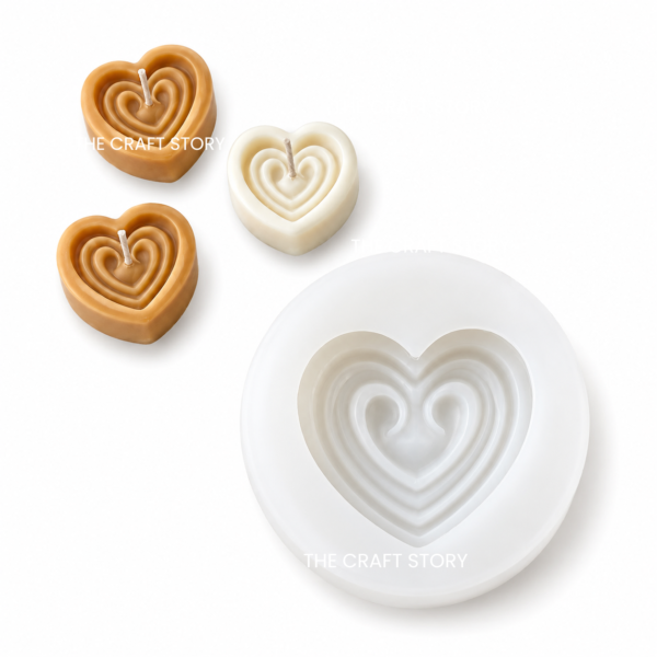 Little Heart Candle Mould