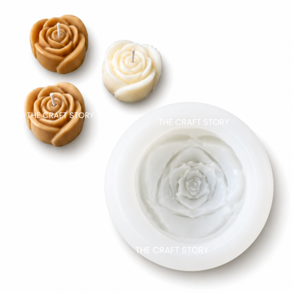 Big Rose Bud Candle Mould