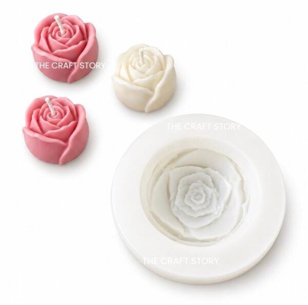 Small Rose Bud Candle Mould