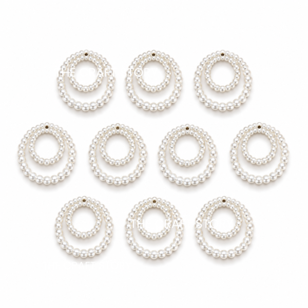 Double Pearl Ring 10 Pcs